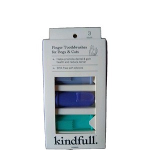 Dog and Cat Finger Toothbrushes - 3pk - Kindfull™ - Helps Promote Dental Health 