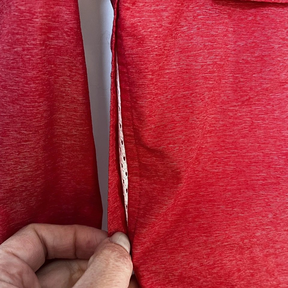 Рубашка женская Exofficio маленькая красная на пуговицах вентилируемая уличная лагерь рыболовные карманы - Изображение 4 из 4