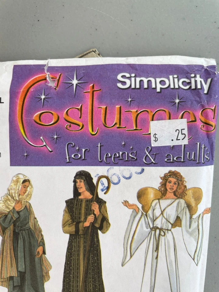 Simplicity 4795 Nativity Costumes For Teens and Adults XS-XL Sewing Pattern NEW - Image 3 of 4