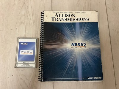 Nexiq Pro-Link Plus Allison Transmission Diagnostic Application Card + Manual
