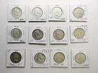 Ben Benjamin Franklin Liberty Bell 60 Half Dollars 21.45oz Silver Lot 1948-1963