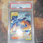 Pokémon Reshiram & Charizard GX TAG TEAM Holo Unbroken Bonds 20/214 PSA 10