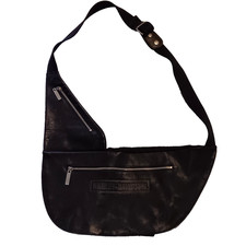 HARLEY-DAVIDSON BORSA A TRACOLLA IN PELLE E TELA TRACOLLA BORSA CON CERNIERE