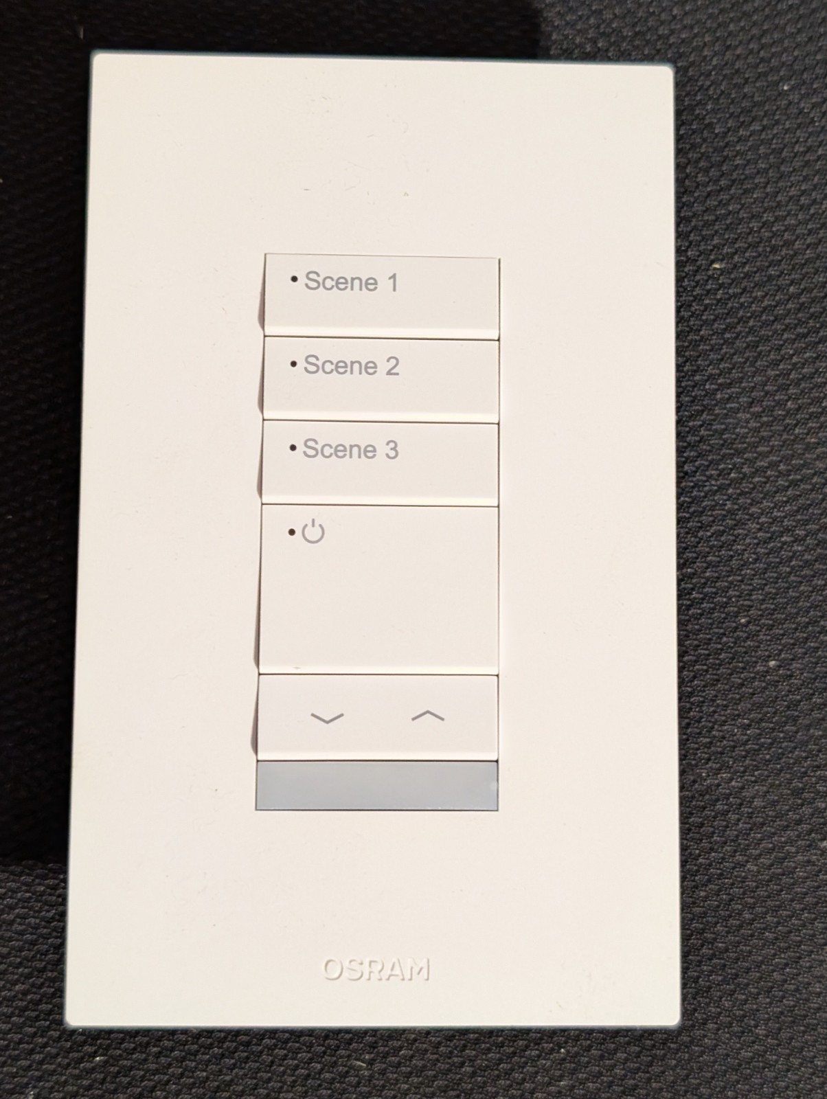 OSRAM EN-WS-SC3-ZB-WH Zigbee 3-Button Wireless Scene Dimming Wallstation