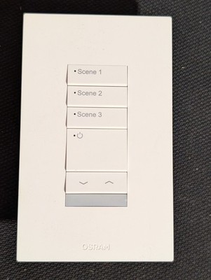 OSRAM EN-WS-SC3-ZB-WH Zigbee 3-Button Wireless Scene Dimming Wallstation