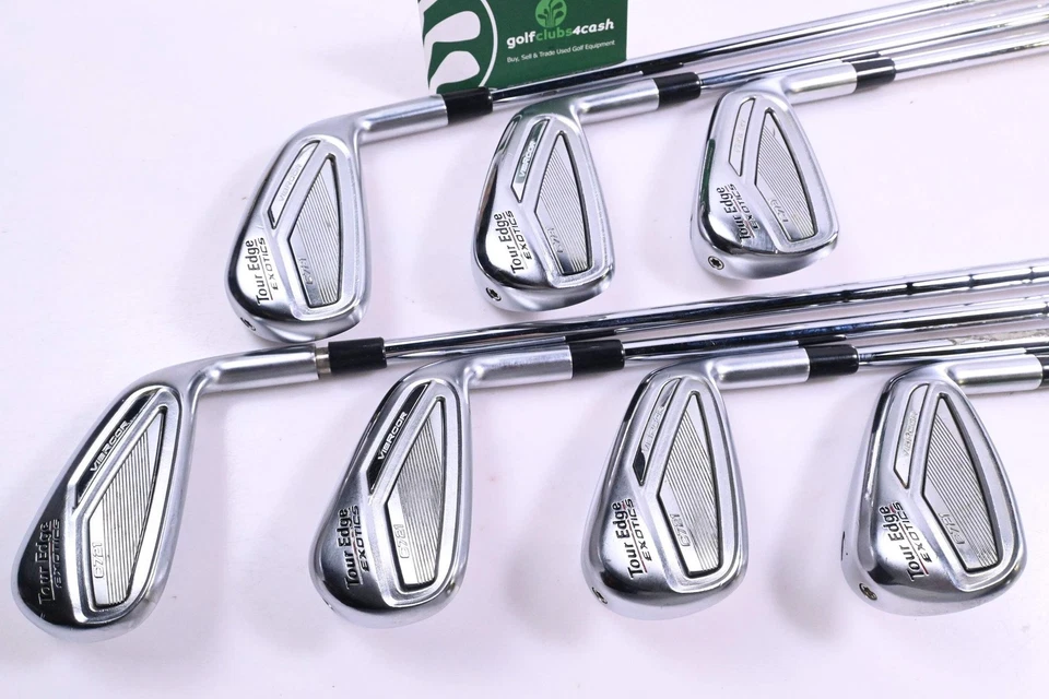 Tour Edge C721 Irons / 5-PW+AW / Stiff Flex True Temper Elevate 95 Shafts - Image 2 of 4
