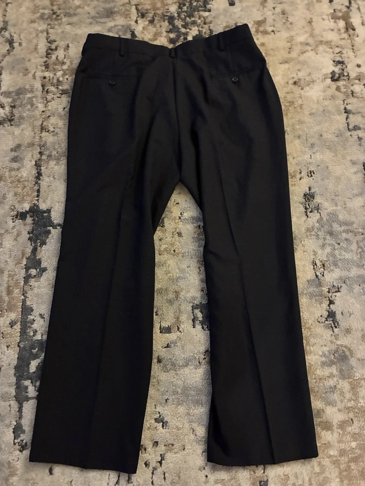 Pantalón de vestir para hombre BERT PULITZER negro 42X30 bolsillo elástico Foto 4 de 4