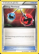 Pokemon Energy Retrieval 92/114 Uncommon Black & White Near Mint