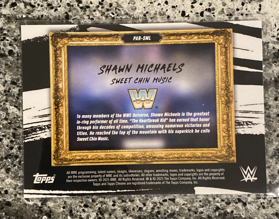2025 Topps Chrome WWE Paradigm Shawn Michaels Refractor #PAR-SML - Image 4 of 4
