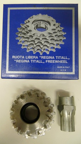 Vintage NOS Regina Extra Titall freewheel 12-18 Titanium/Alu Campagnolo compatab