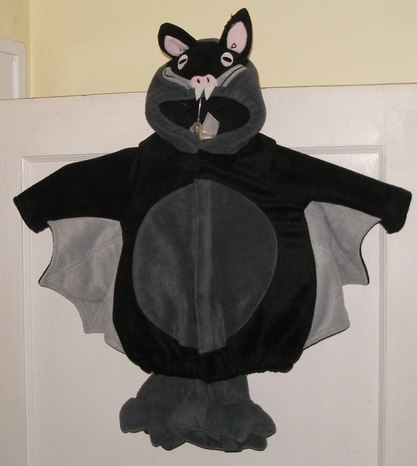 Antiguo Disfraz de Murciélago Azul Marino Halloween Niño Niña Talla 6-12 Meses Nuevo con Etiquetas Reparadas Foto 2 de 4