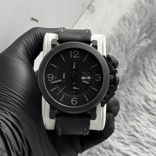 Alexandre Christie Full Black Chronograph Men’s Watch – Models 12/X251MC & 6281M - Picture 3 of 9