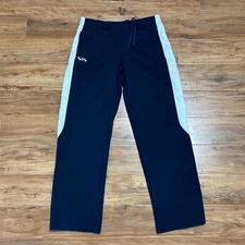 BOOMBAH Athletic Pants Track Warm Up Side Stripe Navy Blue Mens Size M