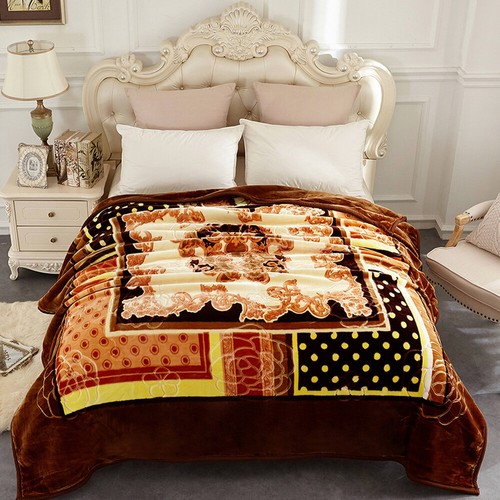 Queen King Fleece Blanket Plush Rachel 2Ply Reversible Heavy Bed Blanket 5-10lbs - Picture 11 of 100