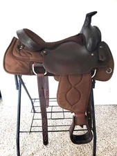 16'' Brown Big Horn #210 Western Roping saddle FQH