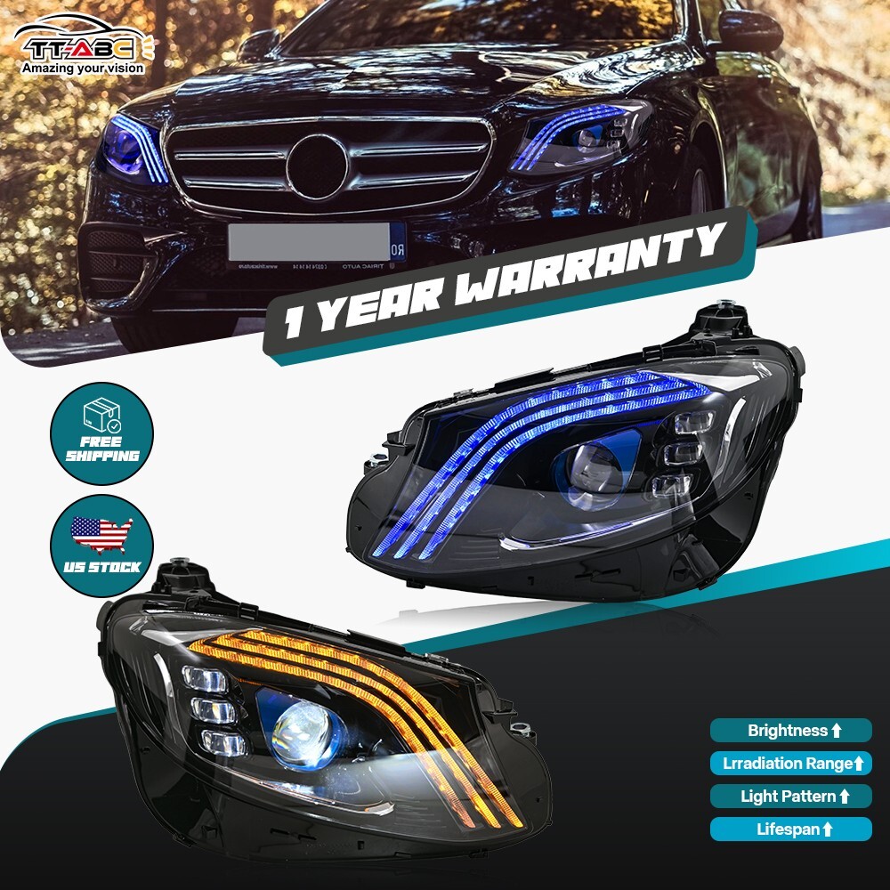 LED Headlights For Mercedes Benz E-Class W213 2016-2021 Double