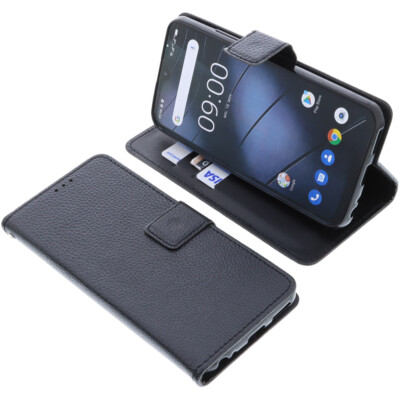 Tasche für Gigaset GS4 Book-Style Schutz Hülle Handytasche Buch Schwarz