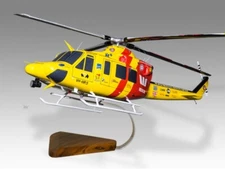 Bell 412EP Westpac Life-Saver Rescue Service Wood Helicopter Model Large 1/32