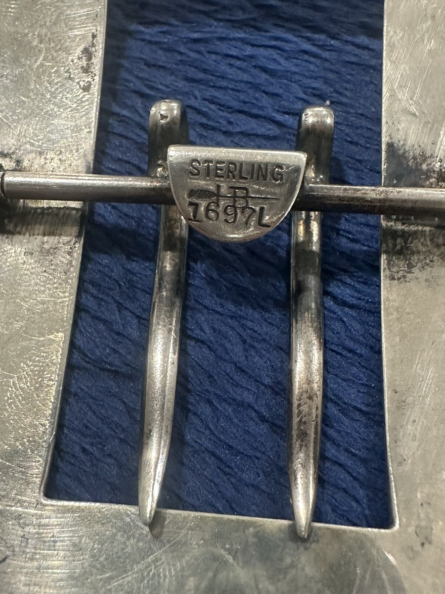 R. Blackinton & Co. Sterling Silver 925 Etched, DAR, Sash/Belt