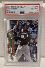 Luis Robert - 2020 Topps Holiday - SSP 72 - PSA 10 - #HW2 - White Sox