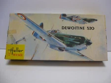 Heller Dewoitine 520 #L092   1/72, Box Opened, Never Assembled, partially sealed
