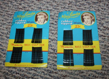 Lot 2 Vintage Beauty 40s  Miss Linda  Bob  Bobby  Pins Cardstock Hair Pins 60 pc