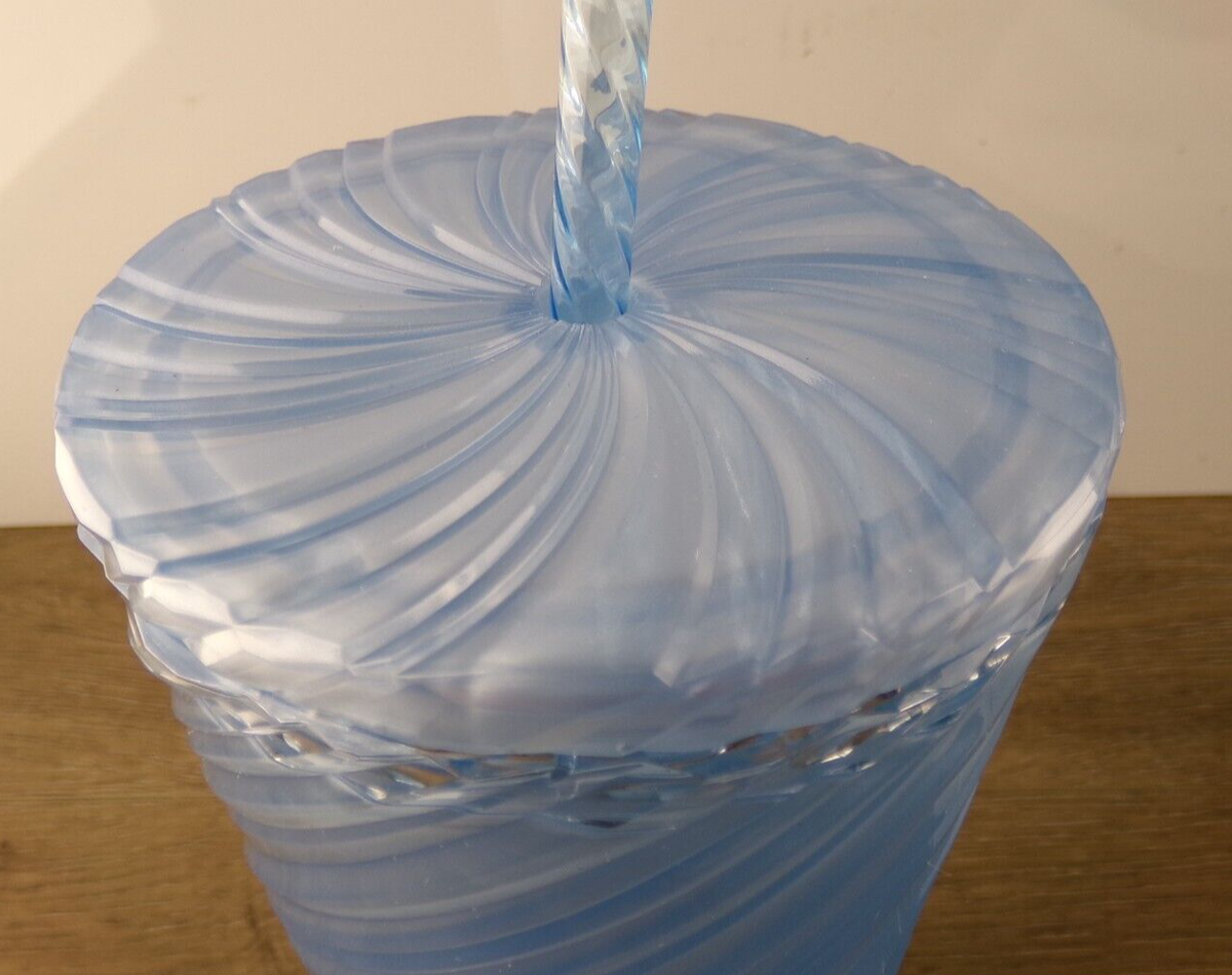 Starbucks Summer 2024 Light Blue Swirl Venti 24oz Cold Cup, New S3 | eBay