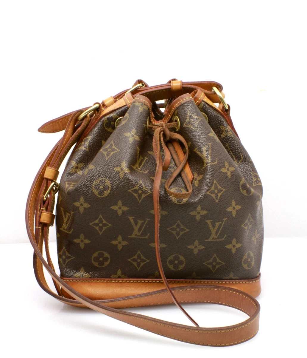 LOUIS VUITTON Noe GM Drawstring Shoulder Bag Monogram Leather BN