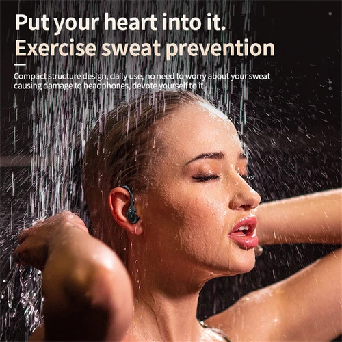 Bluetooth 5.3 Headset Wireless TWS Earphones Earbuds Stereo Headphones Ear Hook - Picture 12 of 13