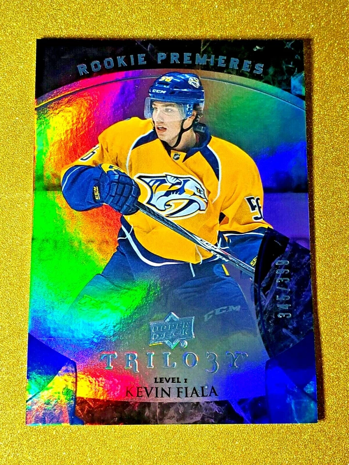 2015-16 Kevin Fiala Upper Deck Trilogy Rookie Premieres /399 Holofoil #108 - Image 4 of 4