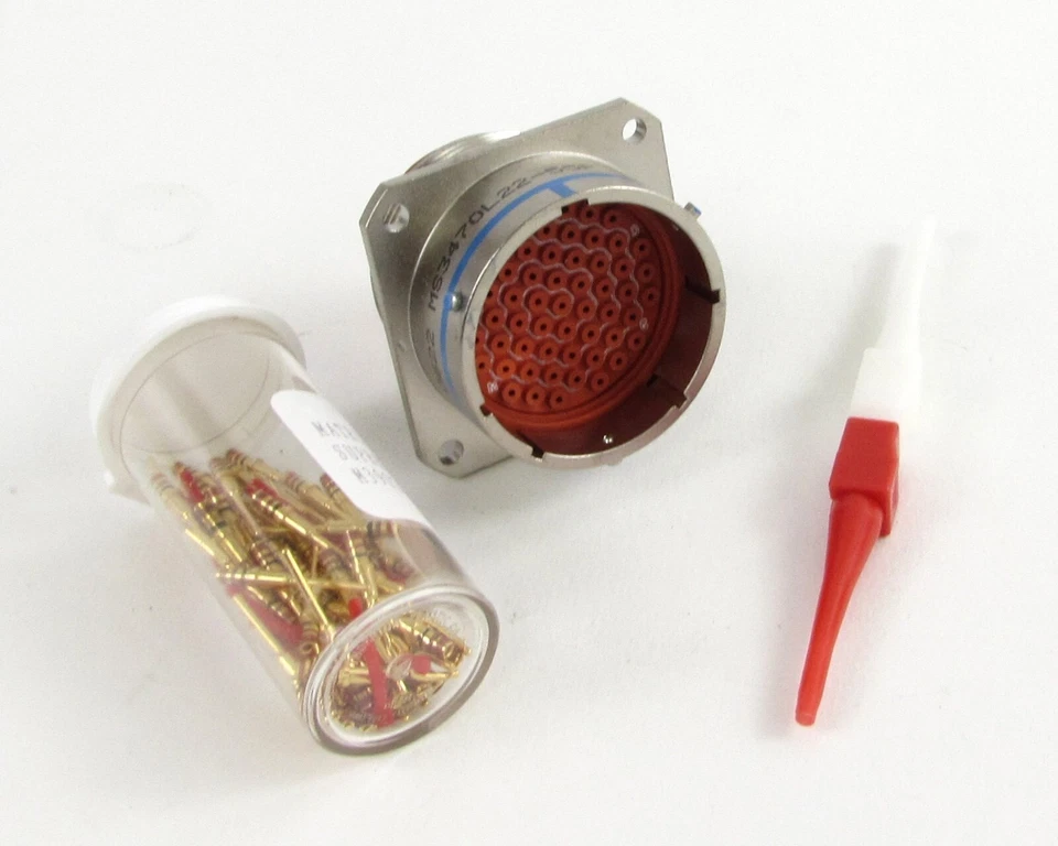 Matrix MS3470L22-55P Mil Spec Connector Receptacle 55 POS + Pin Contacts =NOS= - Image 2 of 4