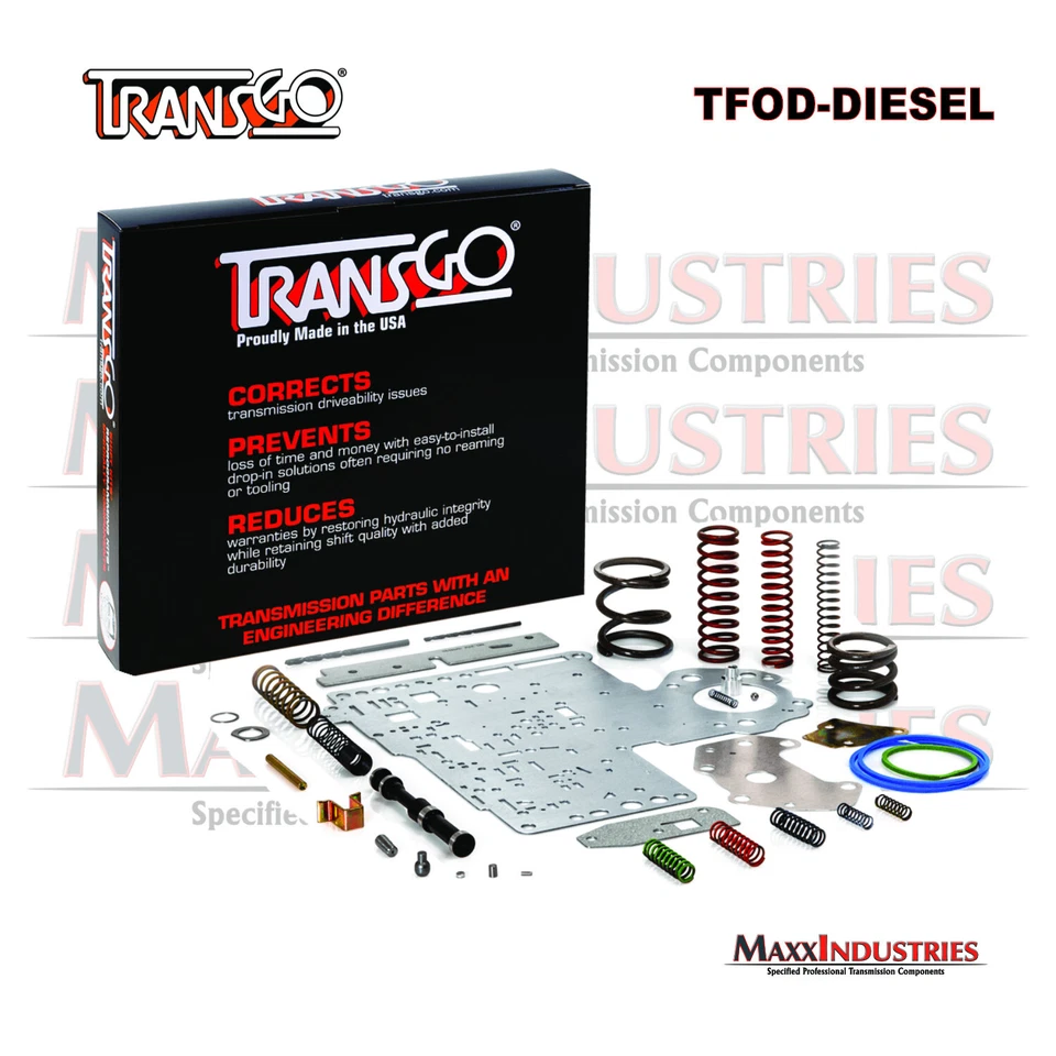 Kit de cambio de rendimiento Transgo SK TFOD-DIESEL Dodge Ram Truck 46RE 47RE con placa Foto 4 de 4