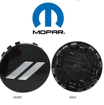 Mopar OEM Black SRT Wheel Center Cap Set Of 4 For Dodge Challenger & Charger
