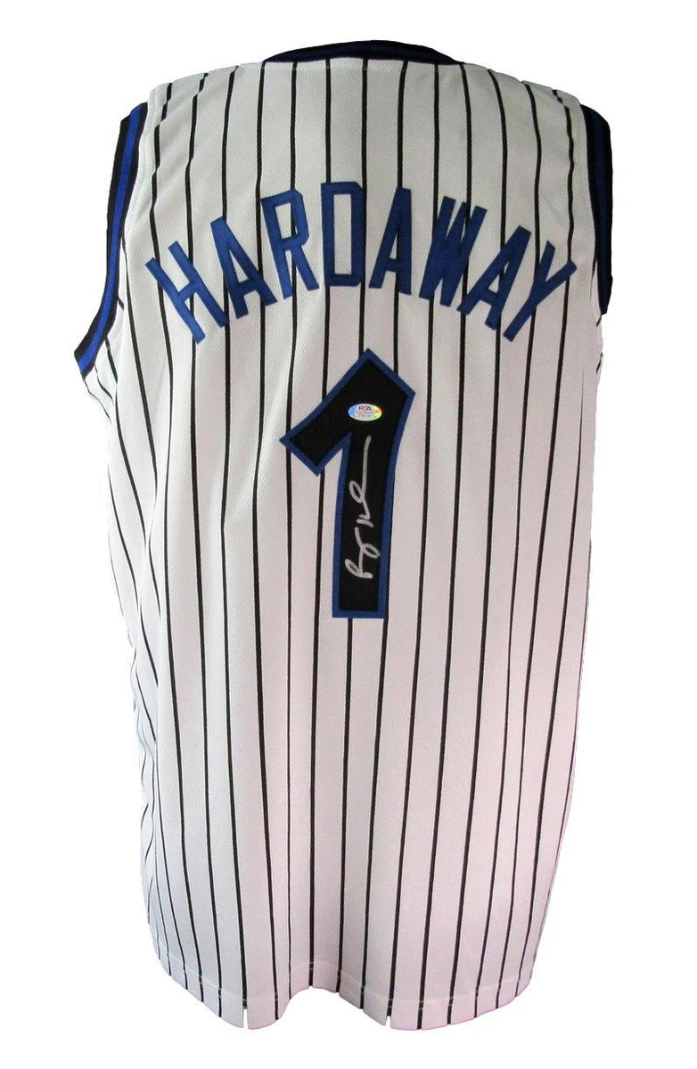 Anfernee Penny Hardaway Autographed White Custom Jersey Orlando Magic  PSA/DNA