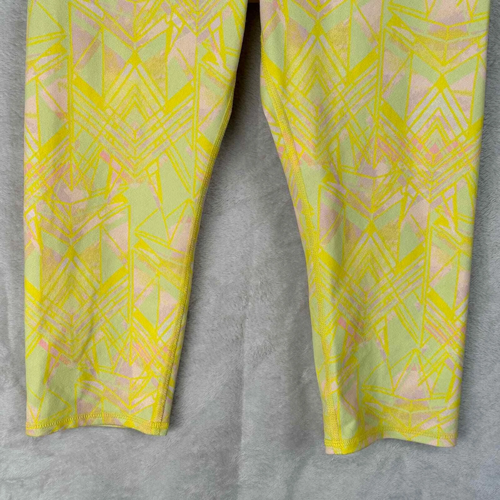 alo-yoga airbrush geometric crop stretch gym leggings