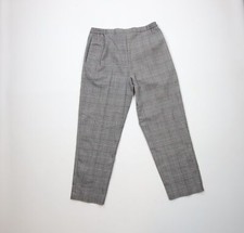 Vintage 90s Streetwear Womens 16 Petite Tapered Leg Flannel Pants Houndstooth