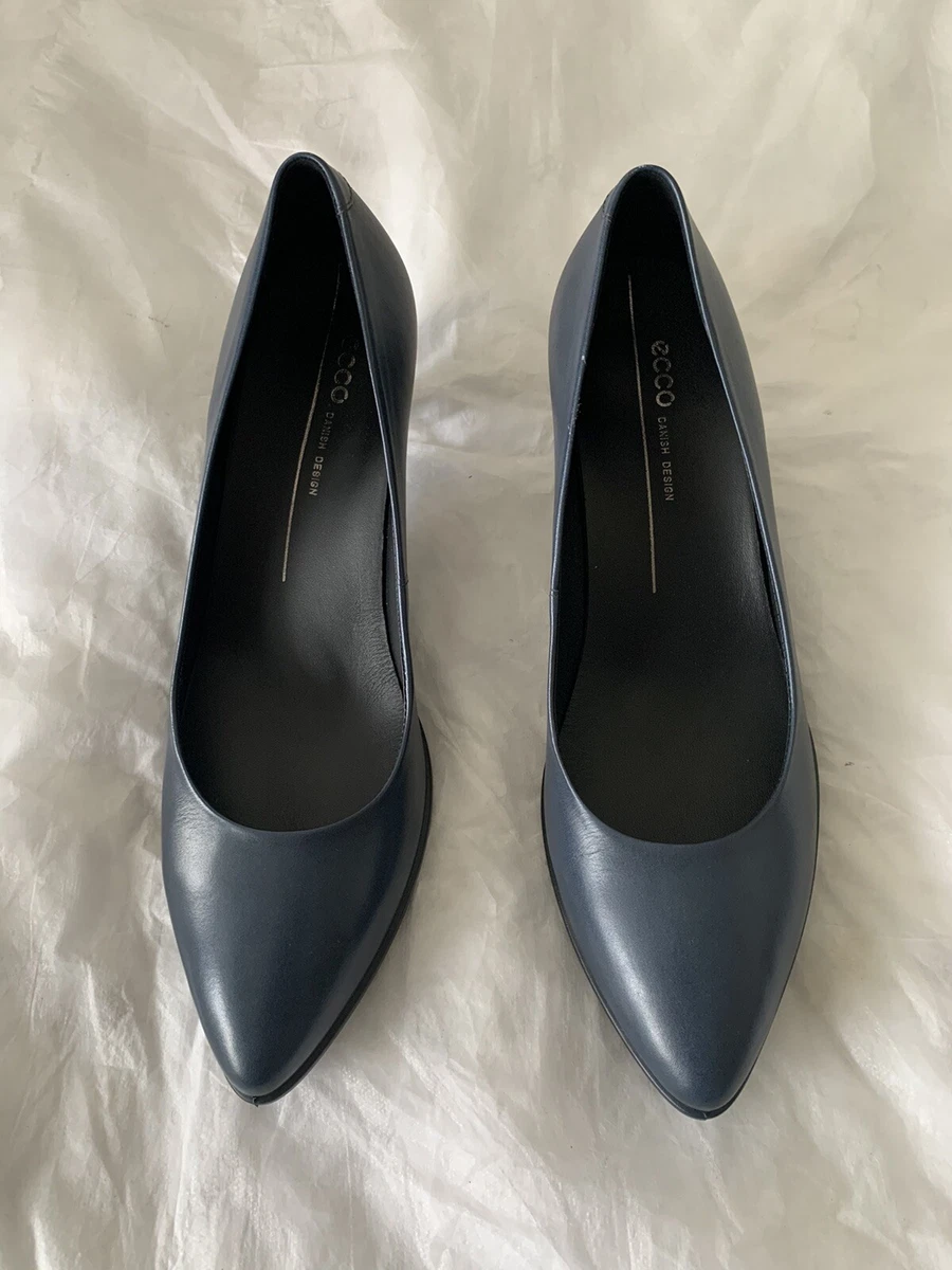 ECCO Shape 45 Pointy Sleek Pump Heels Pavement Size 10 10.5 US NWB