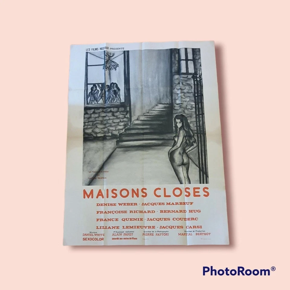 Plakat Filmplakat Original - MAISONS CLOSES - Les Films Hustaix franz.  1975 - Bild 2 von 2