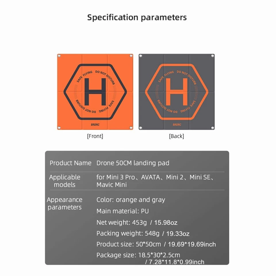 Parking & Launch Drone Landing Pad Helipad For DJI Mavic / MINI 3 Pro /ALL Model - Image 2 of 4