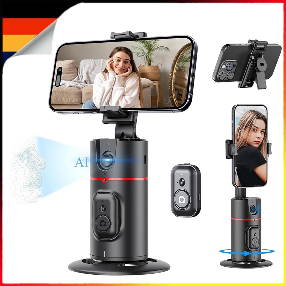 Handy Stativ 360°Drehung Verfolgung Stativ Selfie Stick Stativ mit Fernbedienung