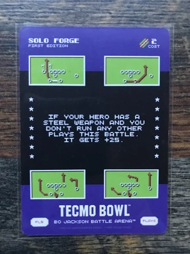 SOLO FORGE PL5 2026 Bo Jackson Battle Arena Tecmo Bowl Low Number SSP Steel Play