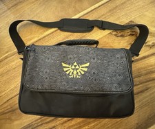 The Legend Of Zelda Messenger Bag Black Gold Nintendo Switch Carry Case Travel