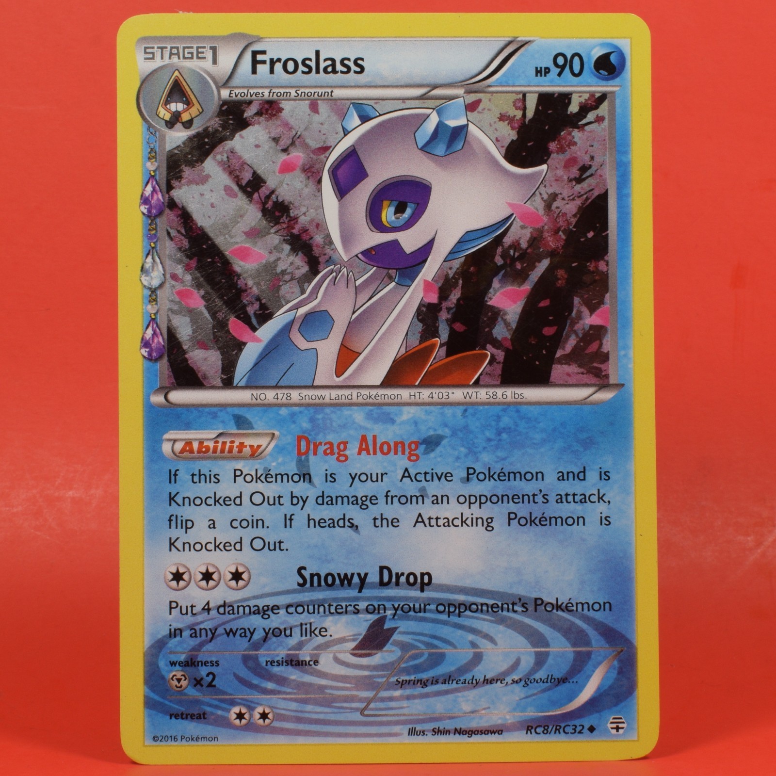 Pokemon TCG English Card Generations Froslass RC8/RC32 Radiant Collection