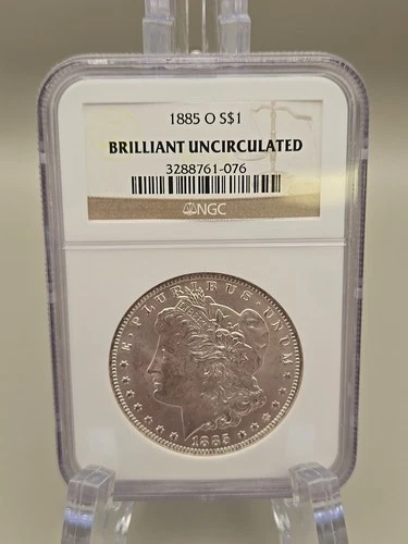 1885-O Morgan Silver Dollar $1 - NGC Brilliant Uncirculated