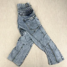 883 Police Desmo II Jeans Mens 34x30 Grunge Double Knee Moto Cargo Zip Pockets