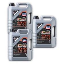 3x Motoröl LIQUI MOLY 3736 Top TEC 4310 0W-30 Motorenöl Leichtlauf Motor Öl 5