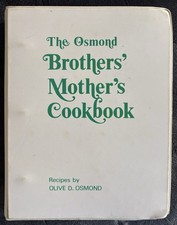 RARE 1972 Donny Osmond Brothers Mothers Cookbook- Only One On eBay- Osmonds