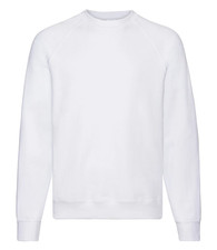 Mens Classic Raglan Sweatshirt Casual Plain Round Neck Jumper