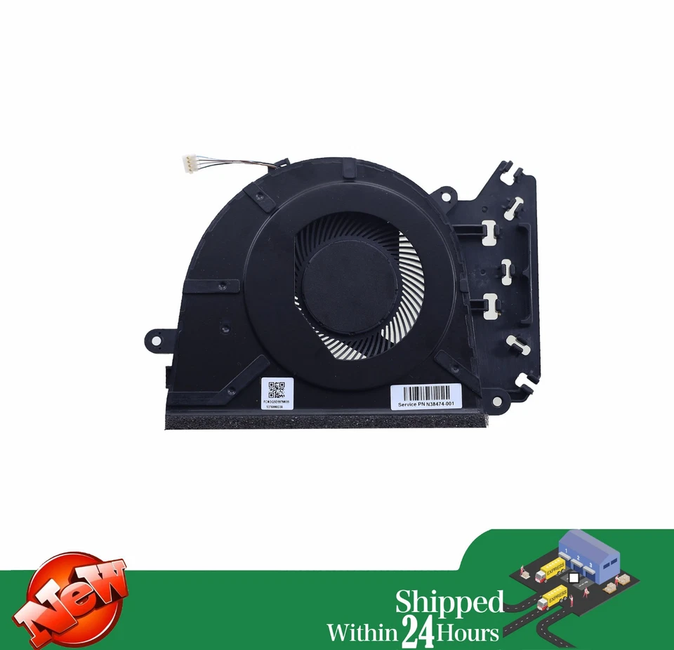 Laptop CPU Fan for HP 15-FC 15-FD 250 G10 255 G10 15Z-FC TPN-Q287 N38474-001 - Image 2 of 2