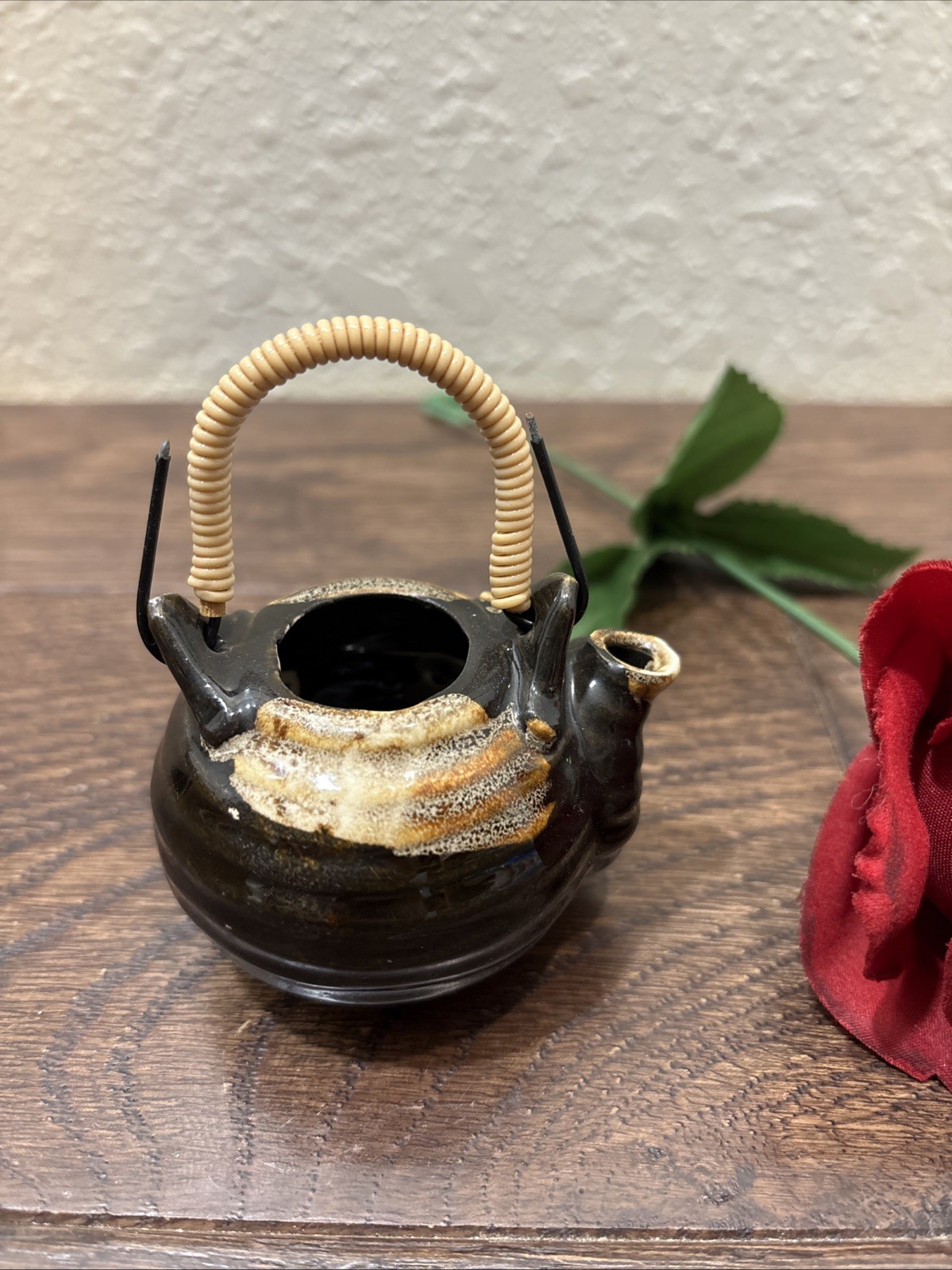 Vintage Ceramic Mini Teapot Toothpick Holder Made In Japan Art Decorative